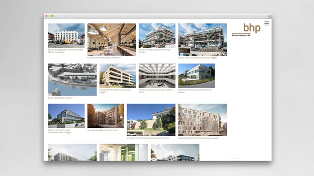 bhp baumanagement corporate design webdesign ui ux 1