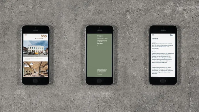 bhp baumanagement corporate design webdesign ui ux 9