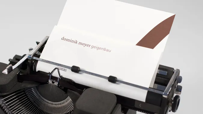 dominik meyer geigenbau corporate design briefschaft 16