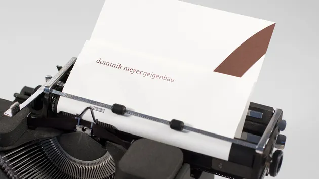 dominik meyer geigenbau corporate design briefschaft 16