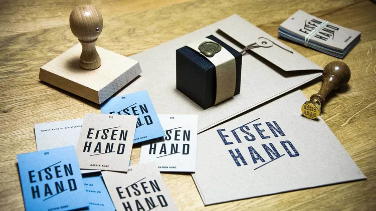katrin kunz eisenhand goldschmiedin schmuck corporate design visitenkarte stempel 2