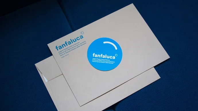 fanfaluca jugend theater festival schweiz aarau corporate design faltplakat flyer couvert sticker