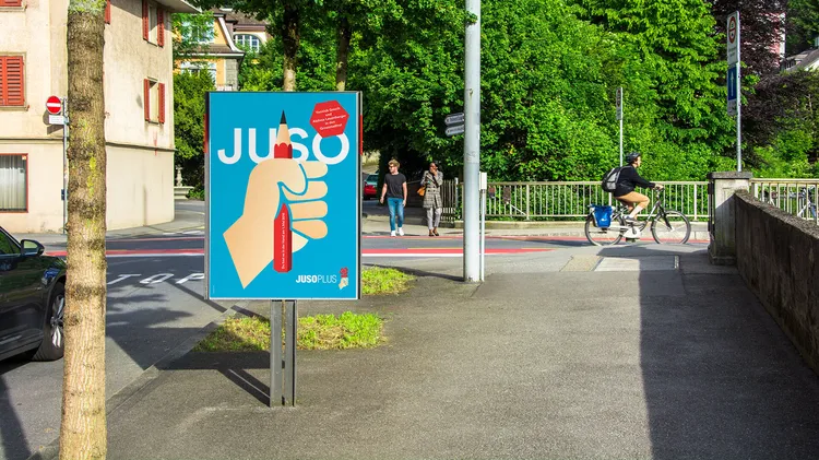 juso wahl kampange werbung plakat poster 29