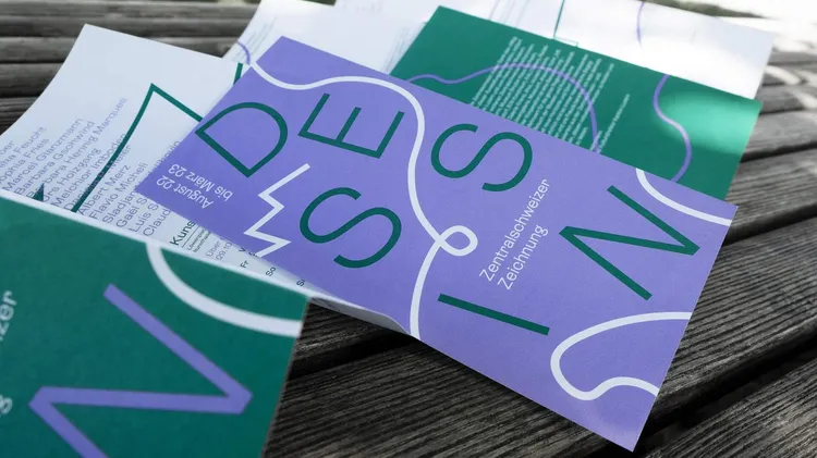 dessin zentralschweiz zeichnung ausstellung kunst leporello flyer 5