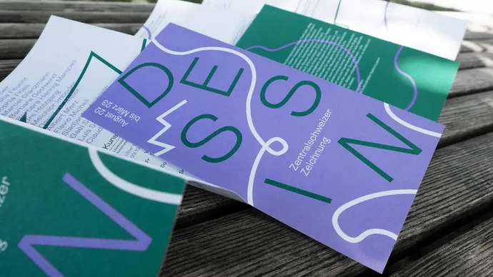 dessin zentralschweiz zeichnung ausstellung kunst leporello flyer 5