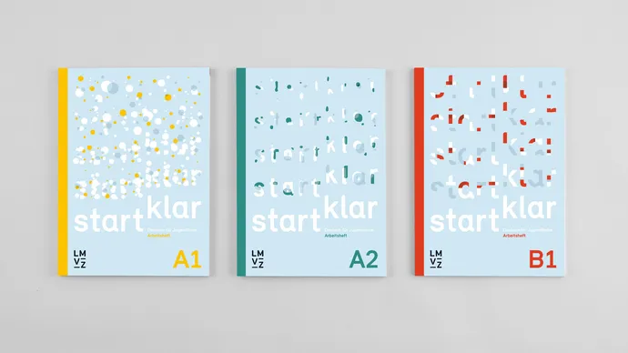 lehrmittelverlag zuerich lmvz startklar lehrmittel deutsch a1 editorial design buch gestaltung b1