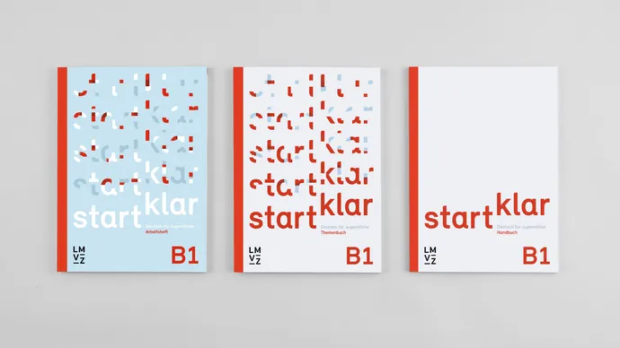 lehrmittelverlag zuerich lmvz startklar lehrmittel deutsch b1 editorial design buch gestaltung