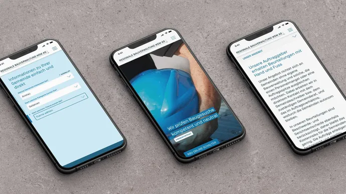 rbv regionale bauwerwaltung muri corporate design webdesign ui ux mobile