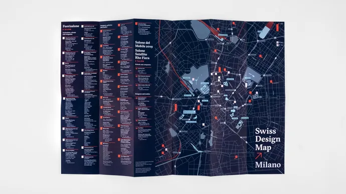 swiss design map milano milan mailand karte corporate design schweizer general konsulat flyer 24