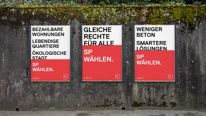 sp sozialdemokratische partei luzern kampagne webung plakat poster 2