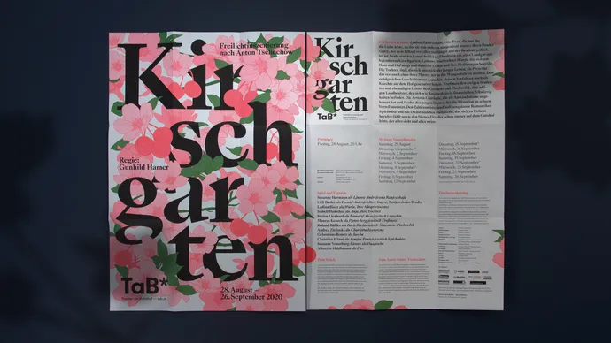 tab theater am bahnhof menziken eigeninszenierung kirschgarten faltplakat poster 003