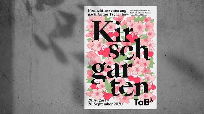 tab theater am bahnhof menziken eigeninszenierung kirschgarten faltplakat poster 007