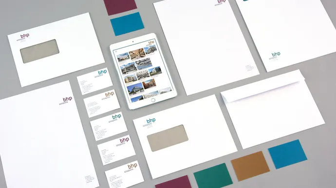Equipe visuelle luzern emmenbruecke agentur grafik design bhp baumanagement corporate design briefschaft 2