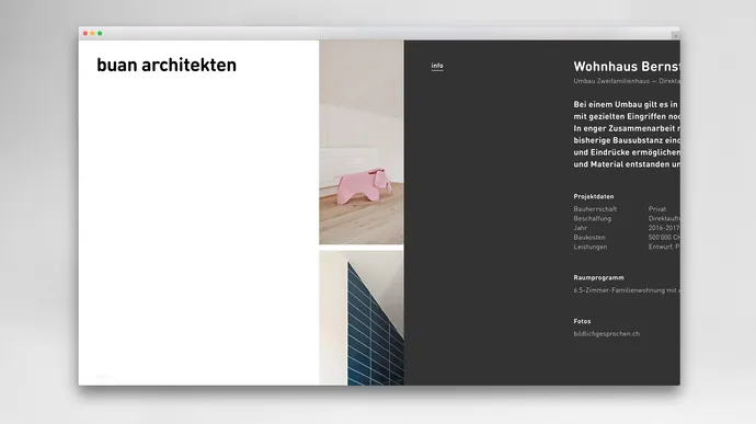 Equipe visuelle luzern emmenbruecke agentur grafik design buan architekten corporate design webdesign ui ux 9