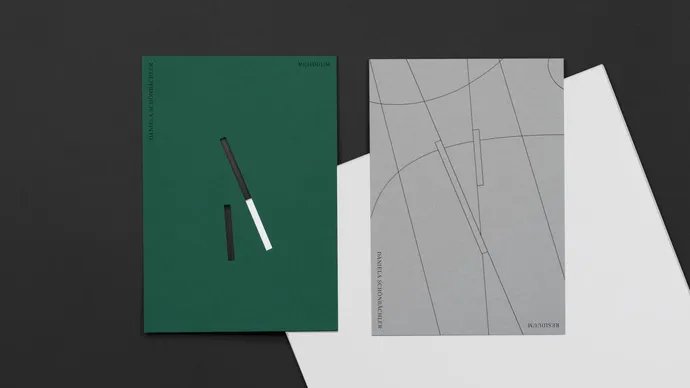 Equipe visuelle luzern emmenbruecke agentur grafik design daniela schoenbaechler residuum kunst am bau flyer topview