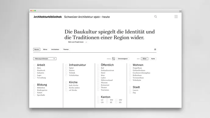 Equipe visuelle luzern emmenbruecke agentur grafik design hochschule luzern technik architektur hslu architekturagenda architekturbibliothek corporate design webdesign ui ux 4
