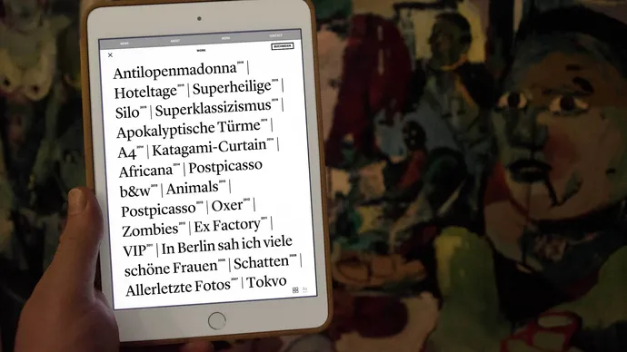 Equipe visuelle luzern emmenbruecke agentur grafik design hansjuerg buchmeier künstler kunst webdesign ui ux tablet