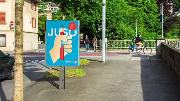 Equipe visuelle luzern emmenbruecke agentur grafik design juso wahl kampange werbung plakat poster 29