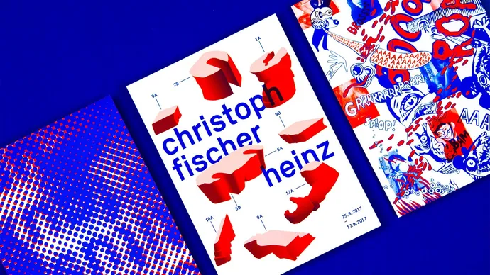 Equipe visuelle luzern emmenbruecke agentur grafik design kunsthalle luzern kunst corporate design blau rot flyer 2