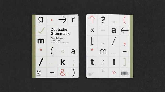 Equipe visuelle luzern emmenbruecke agentur grafik design lehrmittelverlag zuerich lmvz grammatik lehrmittel peter gallmann horst sitta editorial design buch gestaltung cover