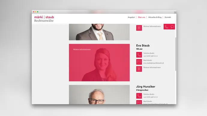 Equipe visuelle luzern emmenbruecke agentur grafik design maerki staub rechtsanwaelte herzogenbuchsee corporate design logo webdesign 2