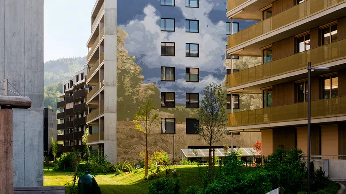 Equipe visuelle luzern emmenbruecke agentur grafik design schellenmatt wandbild fassade kunst malerei 007