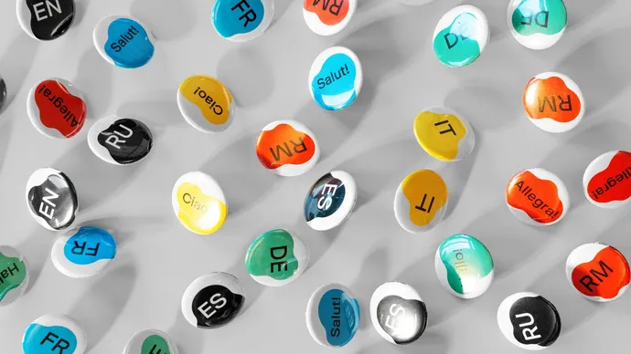 Equipe visuelle luzern emmenbruecke agentur grafik design sbvv schweizer buchhandels und verlags verband schweizer messestand frankfurter buchmesse buttons