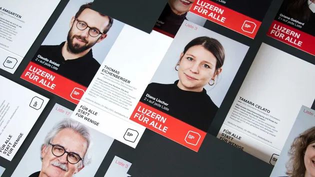 Equipe visuelle luzern emmenbruecke agentur grafik design sp sozialdemokratische partei luzern kampagne webung flyer 1