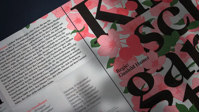 Equipe visuelle luzern emmenbruecke agentur grafik tab theater am bahnhof menziken eigeninszenierung kirschgarten faltplakat poster 004