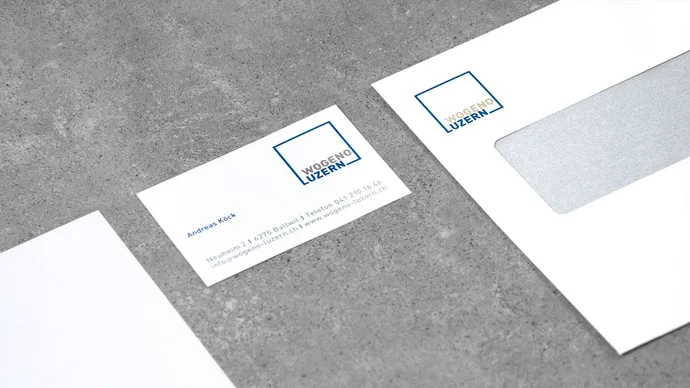 Equipe visuelle luzern emmenbruecke agentur grafik wogeno luzern geschaeftsbericht corporate design briefschaft visitenkarte