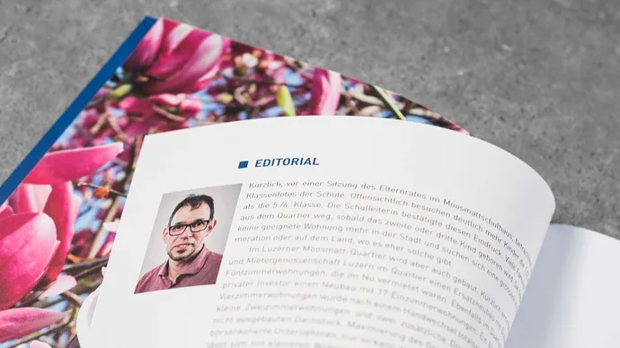 Equipe visuelle luzern emmenbruecke agentur grafik wogeno luzern geschaeftsbericht corporate design editorial 2